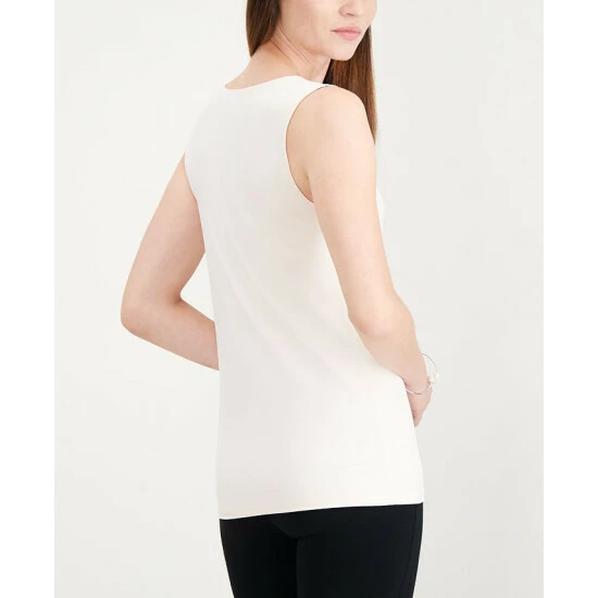 Best Sale π Alfani Petite High Neck Tank Top, Created For Macy's Deep Black β€οΈ - Image 2