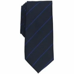 Hot Sale β¨ Alfani Men's Terra Stripe Slim Tie, Created For Macy's Navy π€©
