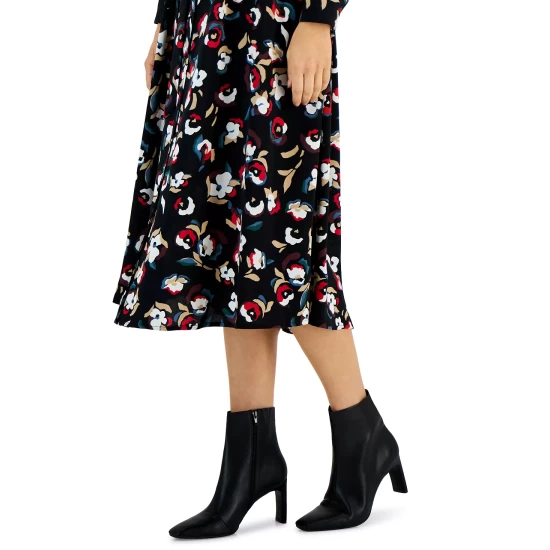 Best Pirce π Alfani π© Women's Terrie Square-Toe Booties, Created For Macy's Cognac Patent β€οΈ - Image 8