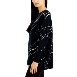 Best Pirce ❤️ Alfani Men's Short-Sleeve Reebe Geometric-Print 👚 Shirt, Created For Macy's Black 👏