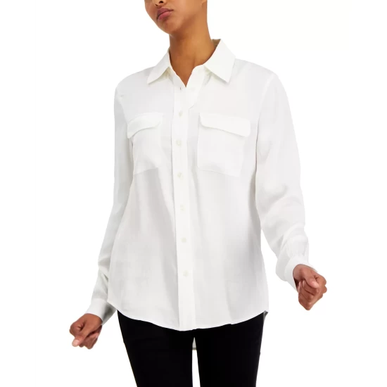 Buy π€© Alfani π© Women's Smocked Peplum V-Neck Blouse, Created For Macy's Multi Floral π - Image 3