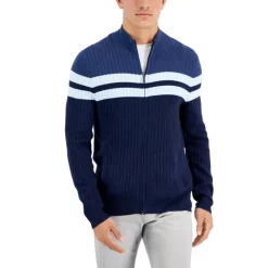 Best Sale 🛒 Alfani Petite Striped Cape Sweater, Created For Macy's Black White Colorblock ✔️