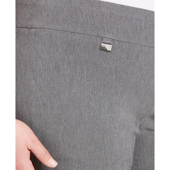 Discount βοΈ Alfani Plus Size Tummy-Control Pull-On Skinny Pants, Created For Macy's Light Heather Gray π€© - Image 10