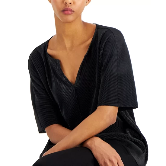 Best Pirce 𧨠Alfani Dolman-Sleeve Top, Created For Macy's Rain Forest Dot Floral π― - Image 4