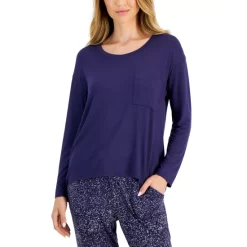 Best Pirce 😀 Alfani 👩 Women's Side Slit Chemise Nightgown, Created For Macy's Greenblue Slate Ombre 🥰