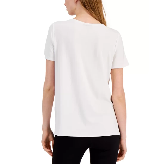 Hot Sale β Alfani V-Neck T-Shirt, Created For Macy's White π₯° - Image 5