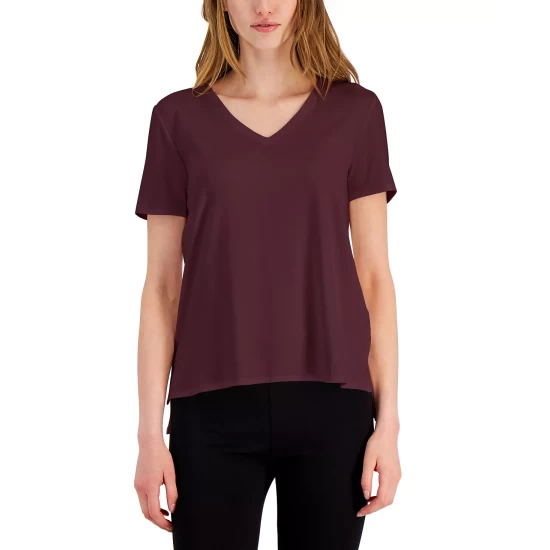 Hot Sale β Alfani V-Neck T-Shirt, Created For Macy's White π₯° - Image 6