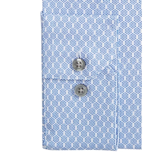 Coupon π Alfani Men's Regular Fit 2-Way Stretch Performance π Shirt, Created For Macy's Navy White π - Image 3