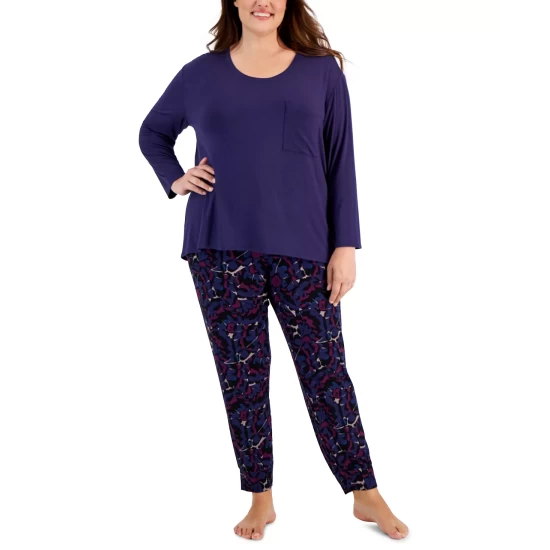 Top 10 β Alfani Plus Size Long-Sleeve Jersey Sleep Top, Created For Macy's Classic Black β¨ - Image 6
