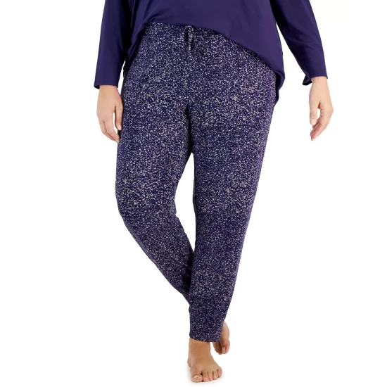 Cheapest βοΈ Alfani Plus Size Animal-Print Jogger Pajama Pants, Created For Macy's Abstract Animal π― - Image 4