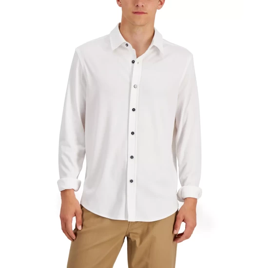 Cheap π Alfani Plus Size Short Sleeve Top, Created For Macy's White Linear Breeze β€οΈ - Image 3