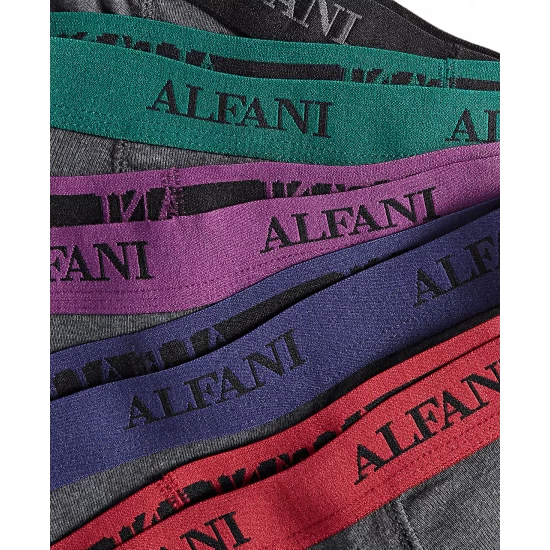 New π₯ Alfani Men's 5-Pk. Moisture-Wicking Contrast Waistband Boxer Briefs, Created For Macy's Charcoal π₯° - Image 3
