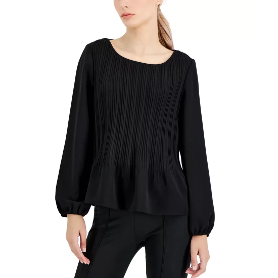 Cheap π Alfani Men's Slim Fit 2-Way Stretch Stain Resistant Houndbone Geo π Dress π Shirt, Created For Macy's Black Blue β€οΈ - Image 4